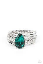 Load image into Gallery viewer, Dive into Oblivion - Green Dainty Ring