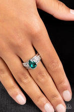 Load image into Gallery viewer, Dive into Oblivion - Green Dainty Ring