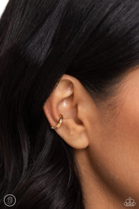 Linear Legacy - Gold Cuff Earrings