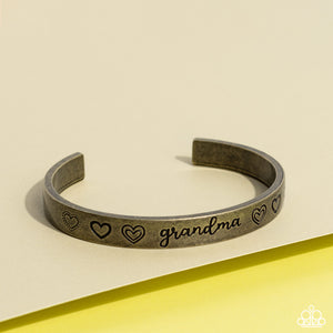 A Grandmothers Love - Brass Cuff Bracelet