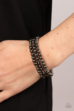 Load image into Gallery viewer, Boundless Boundaries - Black Gunmetal Stretchy Bracelets