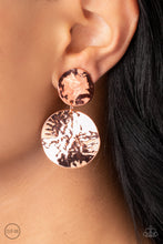 Load image into Gallery viewer, Rush Hour - Copper Clip-On Earrings