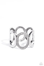 Load image into Gallery viewer, Opulent Ovals - White Hinged Bracelet