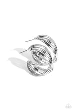 Load image into Gallery viewer, Curvy and Worthy - Silver Hoop Earrings