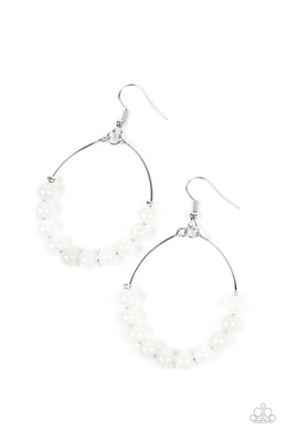 Catch a Breeze - White Earrings