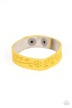 Load image into Gallery viewer, Rural Equinox - Yellow Adjustable Snap Closure Bracelet