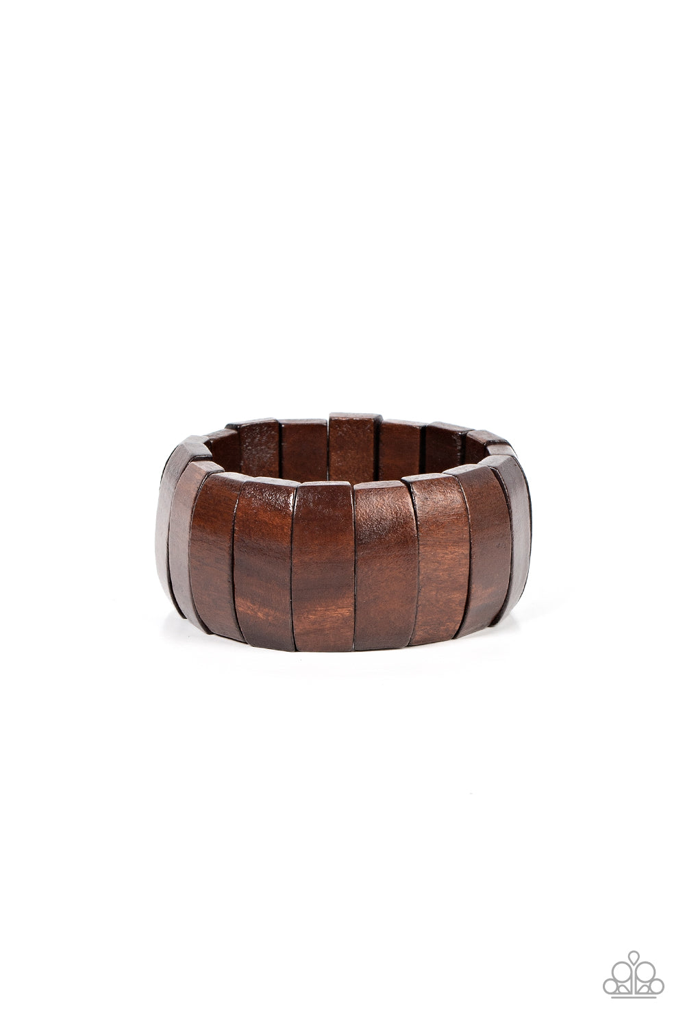 Island Grind - Brown Stretchy Bracelet