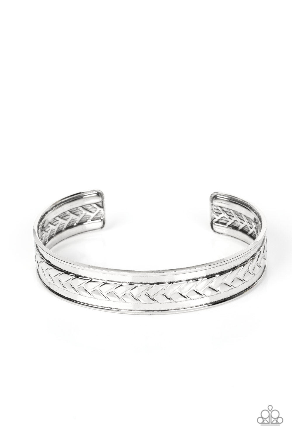 Hot on the TRAILBLAZER - Silver Cuff Bracelet