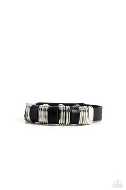 Hardware Hustle - Black Snap Bracelet