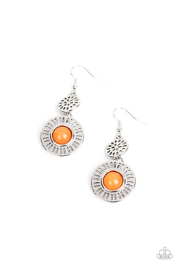 Ocean Orchard - Orange Earrings