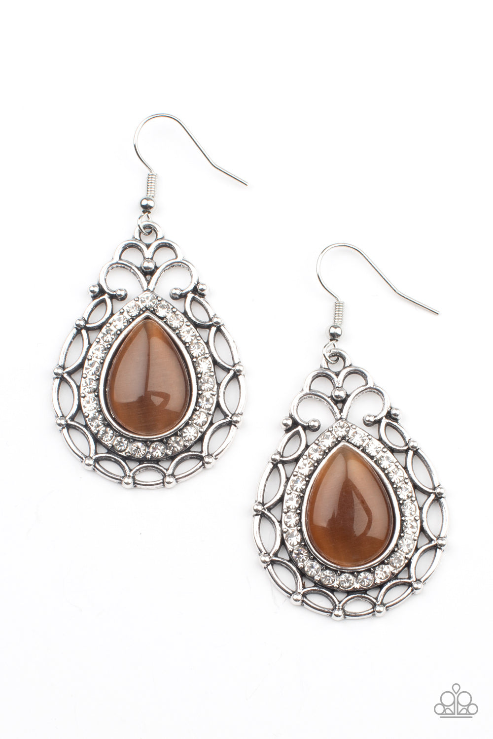 Endlessly Enchanting - Brown Earrings