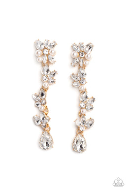 LIGHT at the Opera - Gold Post Earrings