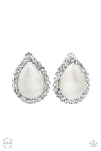 Load image into Gallery viewer, Downright Demure - White Clip-On Earrings