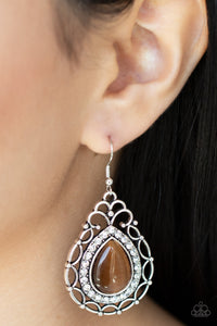 Endlessly Enchanting - Brown Earrings