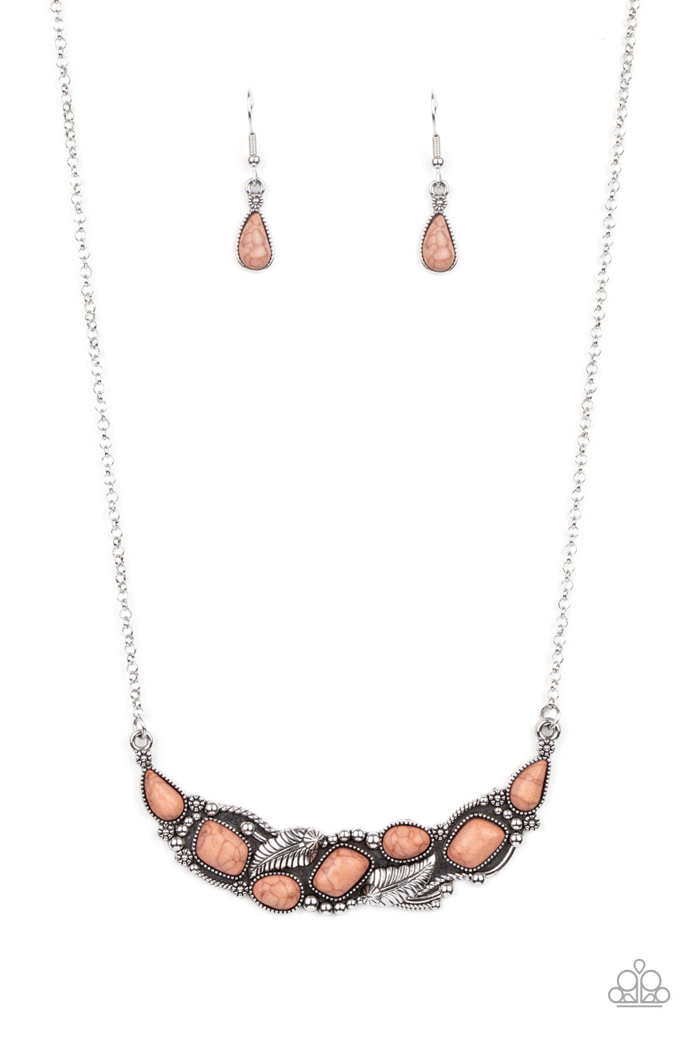 Cottage Garden - Brown Necklace