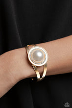 Load image into Gallery viewer, Put On The GLITZ - Gold Cuff Bracelet