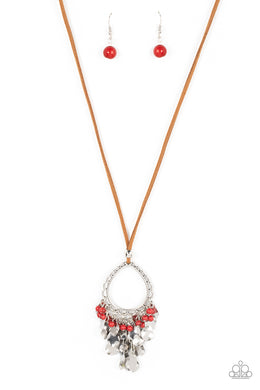 Paradise Pageantry - Red Necklace