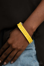 Load image into Gallery viewer, Rural Equinox - Yellow Adjustable Snap Closure Bracelet