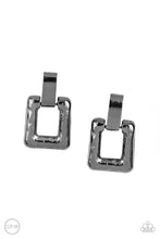 Load image into Gallery viewer, 15 Minutes of FRAME - Black Gunmetal Clip-On Earrings