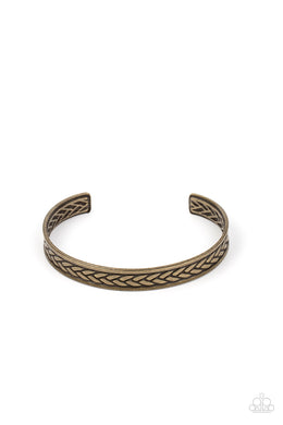 Terra Tread - Brass Cuff Bracelet