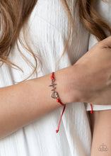 Load image into Gallery viewer, Cardiac Couture - Red Sliding Knot Bracelet