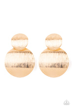 Load image into Gallery viewer, Here Today, GONG Tomorrow - Gold Post Earrings