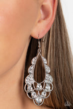 Load image into Gallery viewer, Majestic Masquerade - White Earrings