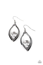 Load image into Gallery viewer, Beautifully Bejeweled - Black Gunmetal Earrings