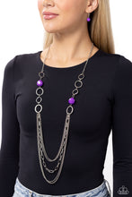 Load image into Gallery viewer, Margarita Masquerades - Purple Necklace