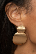 Load image into Gallery viewer, Here Today, GONG Tomorrow - Gold Post Earrings