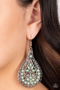 Botanical Beauty - Green Earrings