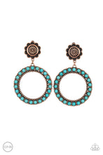 Load image into Gallery viewer, Playfully Prairie - Copper Clip-On Earrings