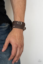 Load image into Gallery viewer, Bronco Bustin Buckles - Brown Adjustable Snap Closure Bracelet