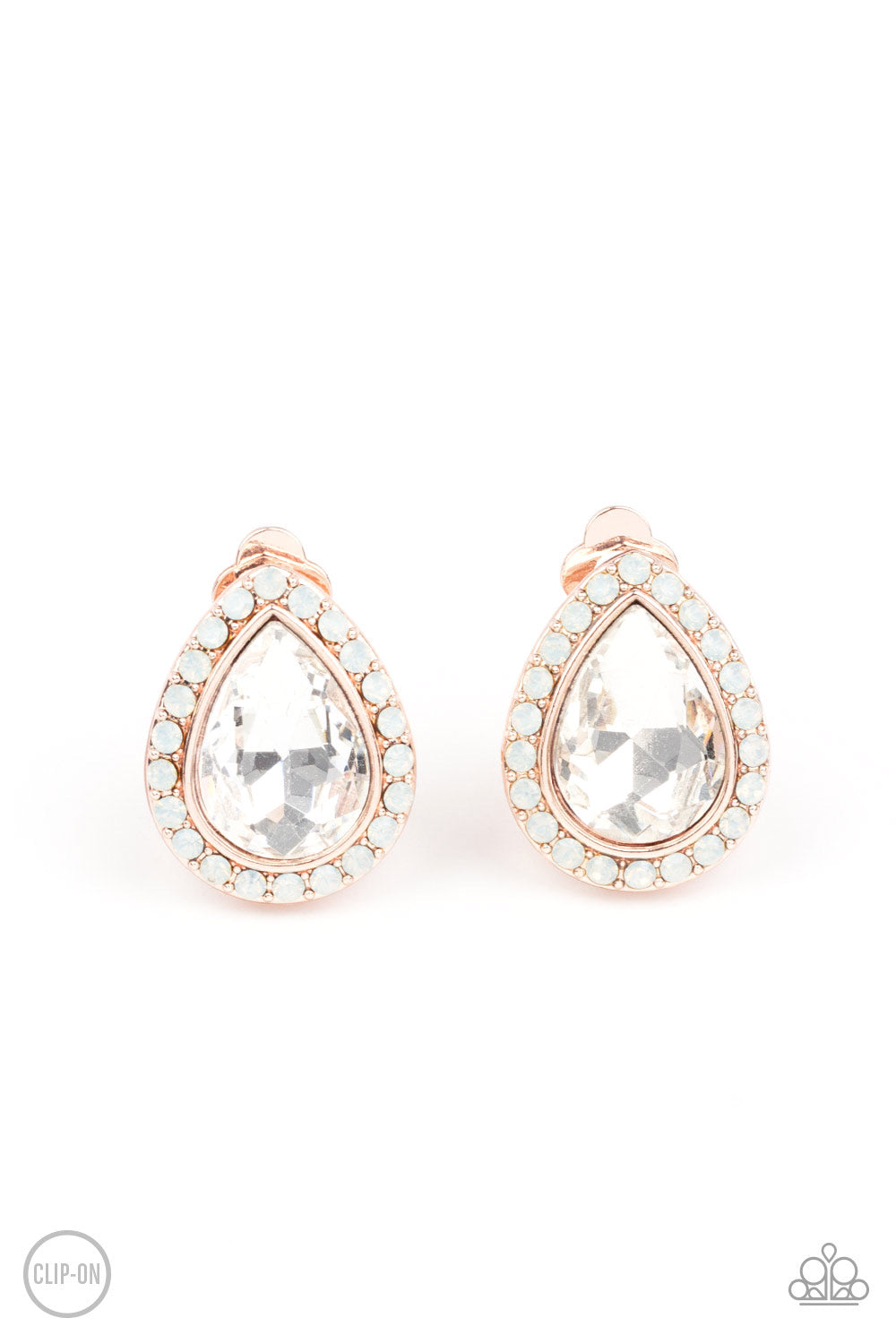 Cosmic Castles - Rose Gold Clip-On Earrings