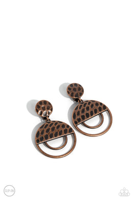 Southern Souvenir - Copper Clip-On Earrings