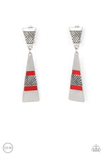 Load image into Gallery viewer, Safari Seeker - Red Clip-On Earrings