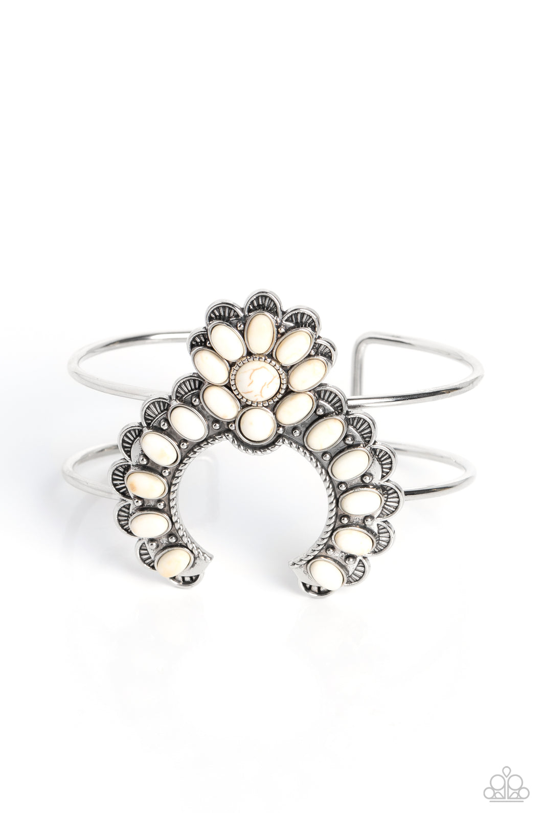 ZEN Play On - White Cuff Bracelet