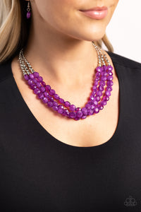 Pacific Picnic - Purple Necklace