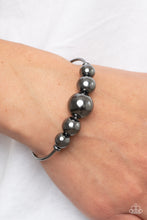 Load image into Gallery viewer, Bead Creed - Black Gunmetal Cuff Bracelet