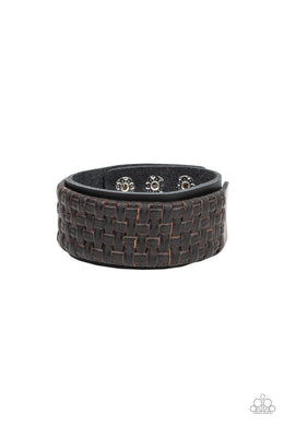 Urban Expansion - Black Adjustable Snap Closure Bracelet