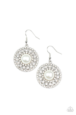 Century Classic - White Earrings