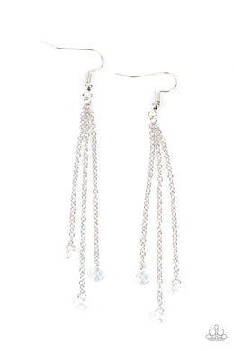 Divine Droplets - White Earrings