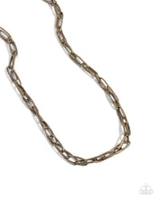 Load image into Gallery viewer, Paperclip Power - Brass Necklace