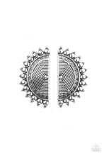 Load image into Gallery viewer, Fiercely Fanned Out - Silver Post Earrings