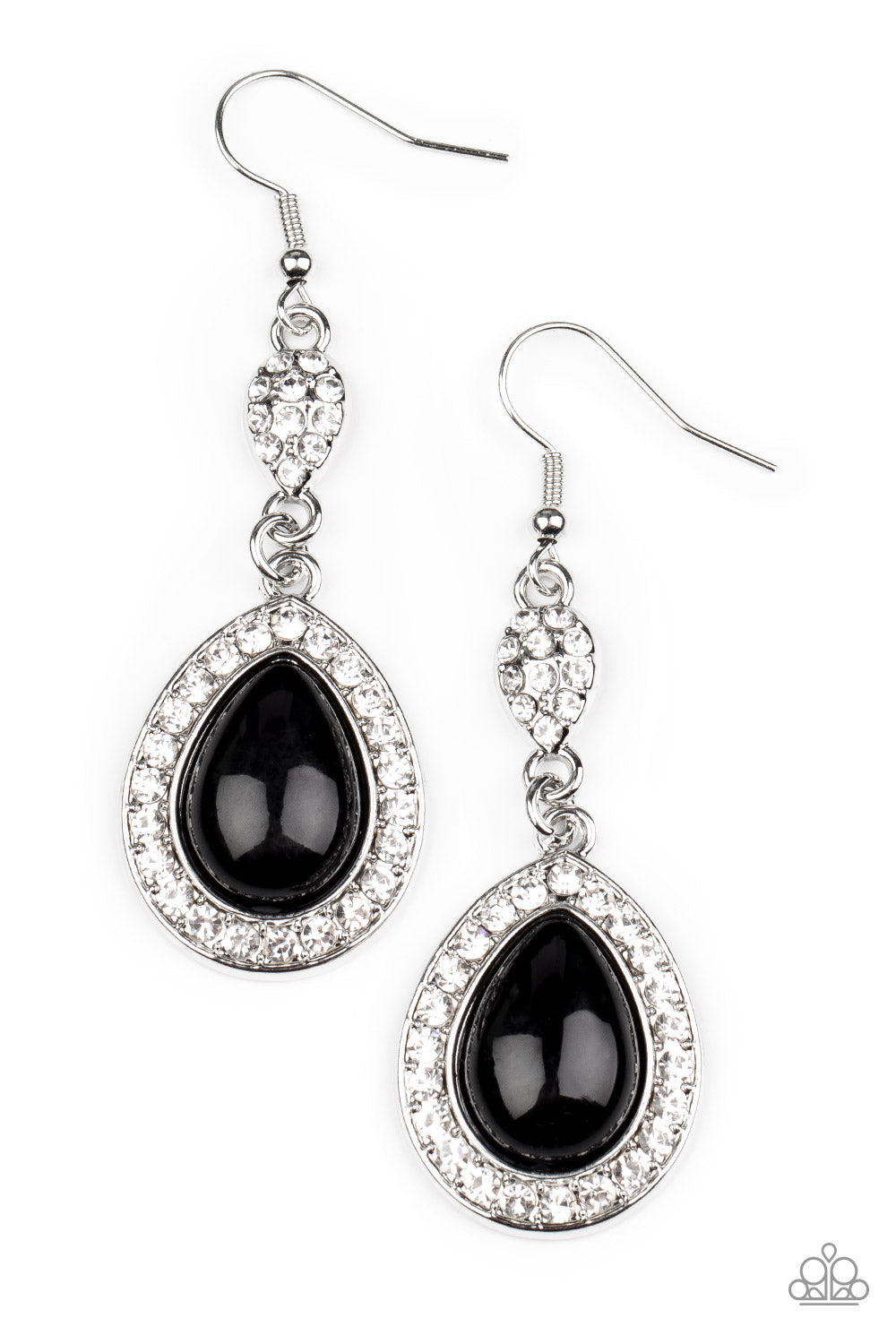 Elite Elegance - Black Earrings