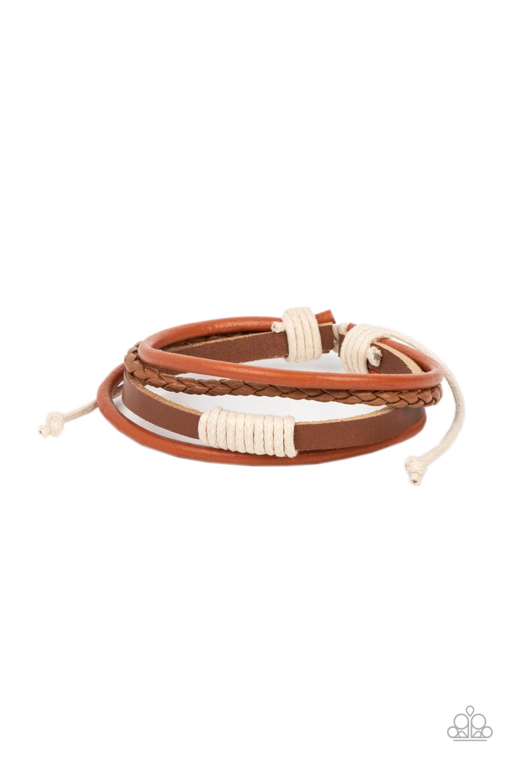 Trail Scout - Orange Sliding Knot Bracelet