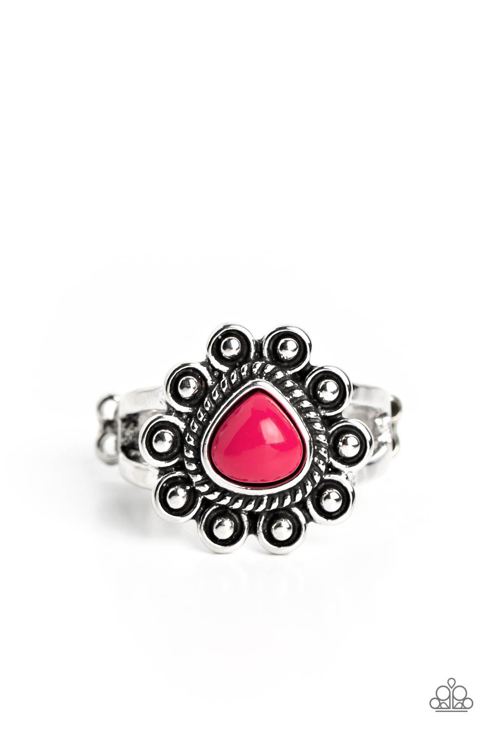 Fruity Frou-Frou - Pink Dainty Ring