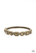 Load image into Gallery viewer, Eye-Opening Opulence - Brass Hinged Bracelet