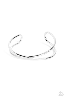 Teasing Twist - Silver Cuff Bracelet