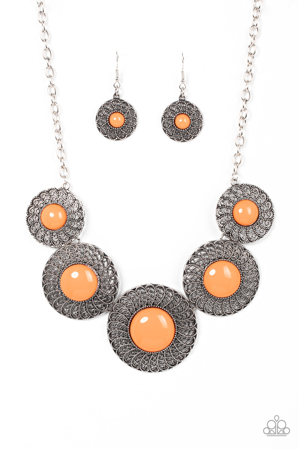 Detail Orientated - Orange Necklace